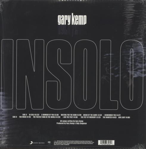 Gary Kemp INSOLO - Sealed vinyl LP album (LP record) UK GKELPIN873437