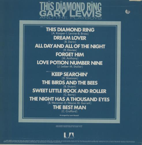 Gary Lewis & The Playboys This Diamond Ring vinyl LP album (LP record) US GRLLPTH753824