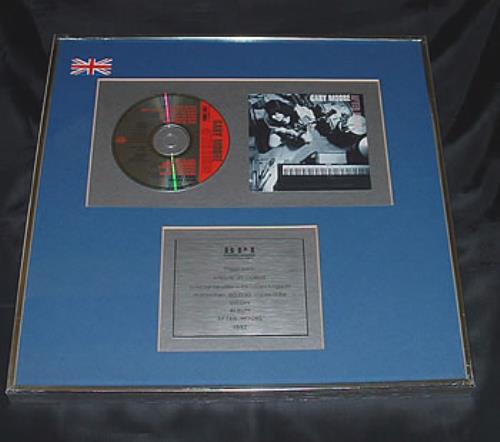 Gary Moore After Hours award disc UK MOOAWAF309158