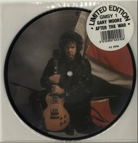 Gary Moore After The War 7" vinyl picture disc (7 inch picture disc single) UK MOO7PAF20895