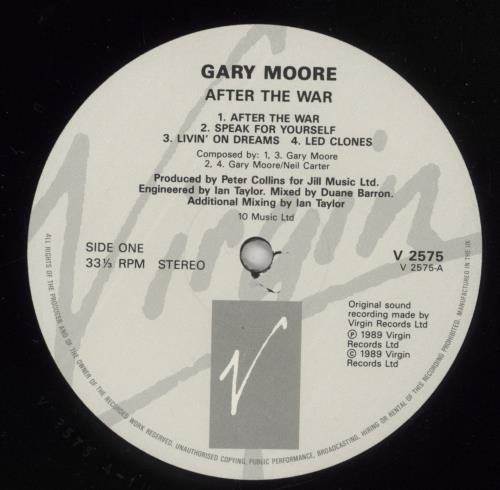 Gary Moore After The War vinyl LP album (LP record) UK MOOLPAF567183