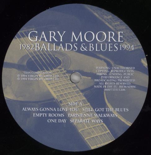 Gary Moore Ballads & Blues 1982-1994 vinyl LP album (LP record) UK MOOLPBA859283