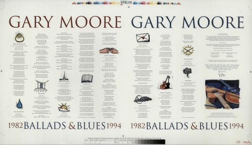 Gary Moore Ballads & Blues artwork UK MOOARBA513686