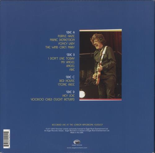 Gary Moore Blues For Jimi - EX 2-LP vinyl record set (Double LP Album) US MOO2LBL875868