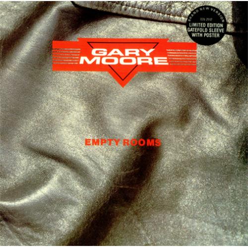 Gary Moore Empty Rooms - Hype Sticker + Poster 12" vinyl single (12 inch record / Maxi-single) UK MOO12EM112977