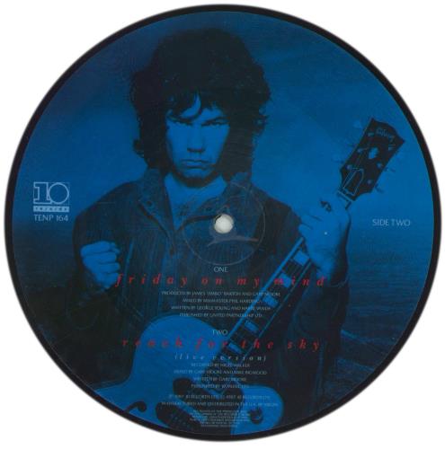 Gary Moore Friday On My Mind 7" vinyl picture disc (7 inch picture disc single) UK MOO7PFR16689