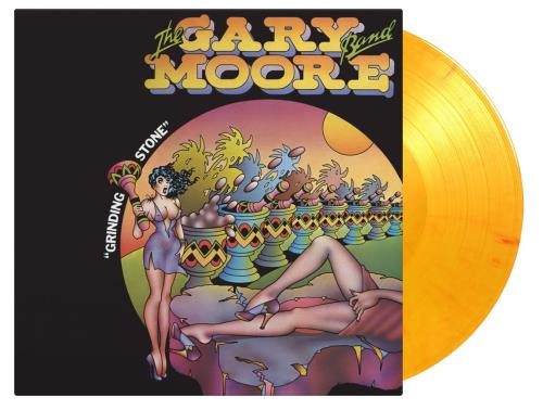 Gary Moore Grinding Stone - Flaming Coloured Vinyl 180 Gram vinyl LP album (LP record) UK MOOLPGR809802