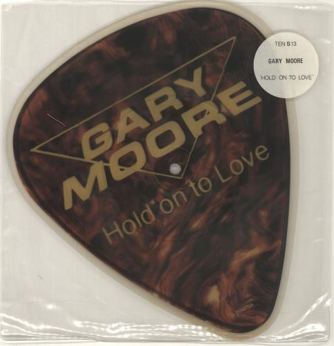 Gary Moore Hold On To Love shaped picture disc (picture disc vinyl record) UK MOOSHHO06970