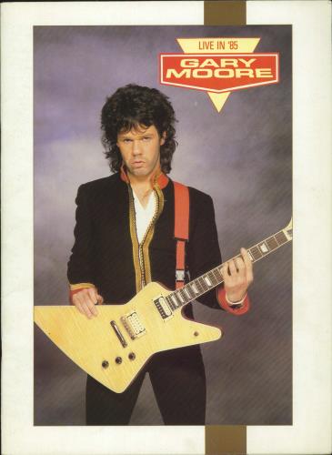 Gary Moore Live In '85 + Ticket Stub tour programme UK MOOTRLI480119