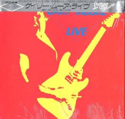 Gary Moore Live vinyl LP album (LP record) Japanese MOOLPLI06972