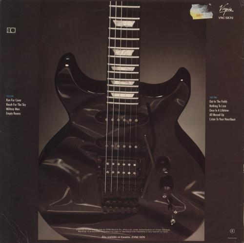 Gary Moore Run For Cover vinyl LP album (LP record) South African MOOLPRU559299