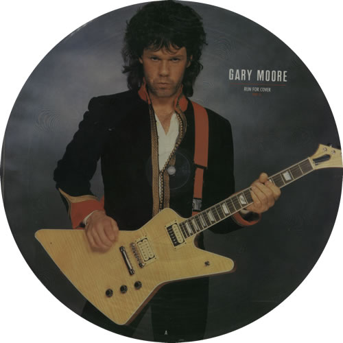 Gary Moore Run For Cover picture disc LP (vinyl picture disc album) UK MOOPDRU06973
