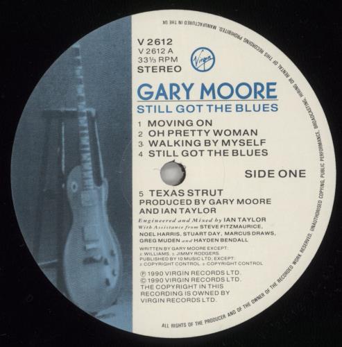 Gary Moore Still Got The Blues - hype sticker vinyl LP album (LP record) UK MOOLPST746652