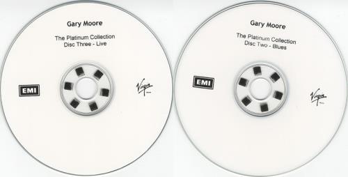 Gary Moore The Platinum Collection CD-R acetate UK MOOCRTH378924