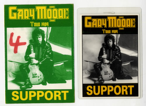 Gary Moore Tour Passes tour pass UK MOOTPTO556952