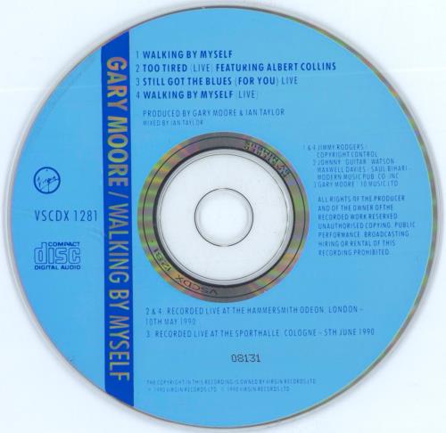 Gary Moore Walking By Myself CD single (CD5 / 5") UK MOOC5WA01092