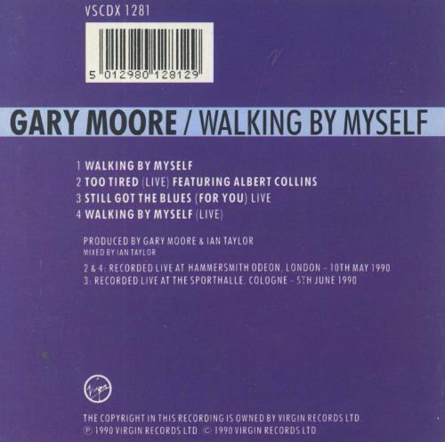 Gary Moore Walking By Myself CD single (CD5 / 5") UK MOOC5WA01092