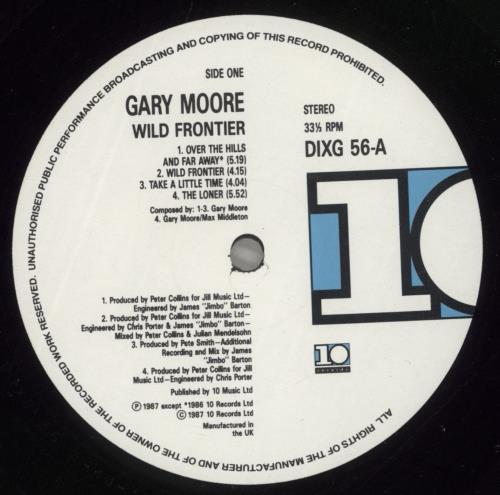 Gary Moore Wild Frontier 2-LP vinyl record set (Double LP Album) UK MOO2LWI405313