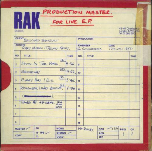 Gary Numan 1979 The Live EP's CD album (CDLP) UK NUMCDTH795013