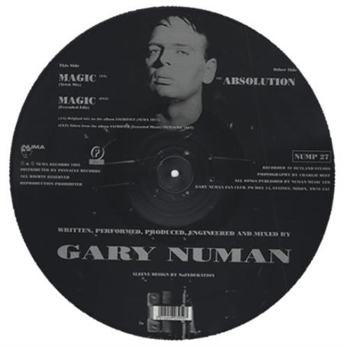 Gary Numan Absolution 12" vinyl picture disc (12 inch picture record) UK NUM2PAB43508