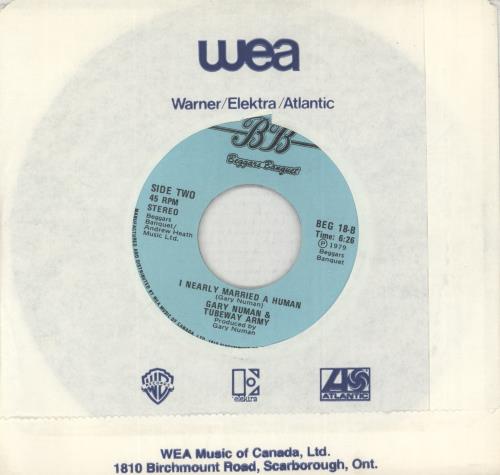 Gary Numan Are Friends Electric? 7" vinyl single (7 inch record / 45) Canadian NUM07AR849429