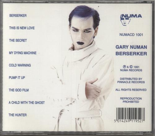 Gary Numan Beserker CD album (CDLP) UK NUMCDBE861424