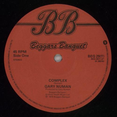Gary Numan Complex 12" vinyl single (12 inch record / Maxi-single) UK NUM12CO15277