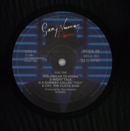 Gary Numan Dance + Poster vinyl LP album (LP record) UK NUMLPDA799837