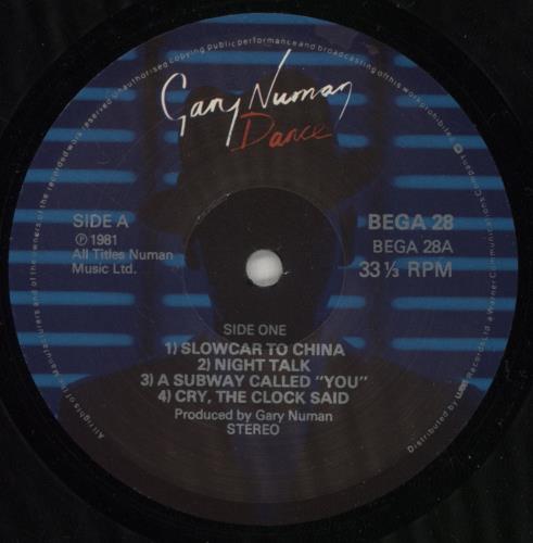 Gary Numan Dance vinyl LP album (LP record) UK NUMLPDA888740