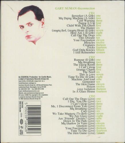 Gary Numan Disconnection - Sealed 3-CD album set (Triple CD) UK NUM3CDI808280