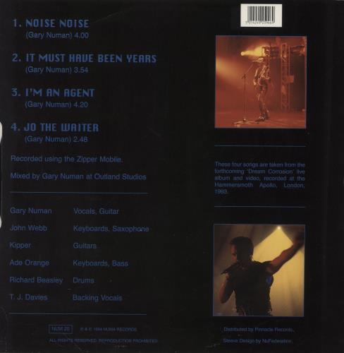 Gary Numan Dream Corrosion - The Live EP 12" vinyl single (12 inch record / Maxi-single) UK NUM12DR58425