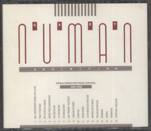 Gary Numan Exhibition 2 CD album set (Double CD) UK NUM2CEX136339