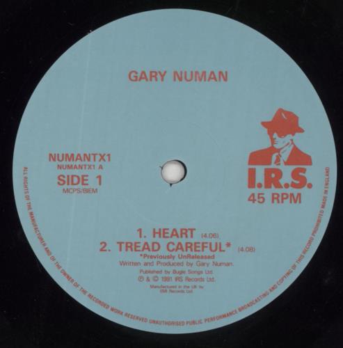 Gary Numan Heart 12" vinyl single (12 inch record / Maxi-single) UK NUM12HE18265
