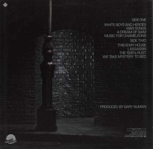 Gary Numan I, Assassin vinyl LP album (LP record) Canadian NUMLPIA862250