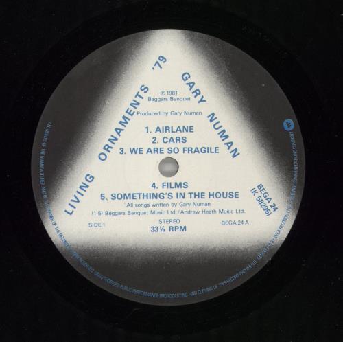 Gary Numan Living Ornaments '79 vinyl LP album (LP record) UK NUMLPLI679473