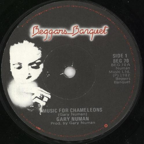 Gary Numan Music For Chameleons - Misprint 7" vinyl single (7 inch record / 45) Irish NUM07MU741474