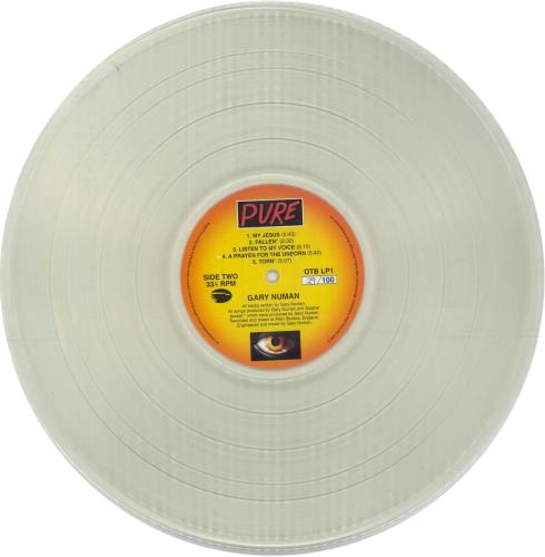 Gary Numan Pure + 7" - Clear vinyl LP album (LP record) UK NUMLPPU793783