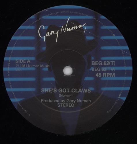 Gary Numan She's Got Claws 12" vinyl single (12 inch record / Maxi-single) UK NUM12SH15243