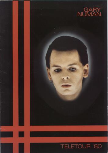 Gary Numan Teletour '80 + Merch Insert tour programme UK NUMTRTE768573