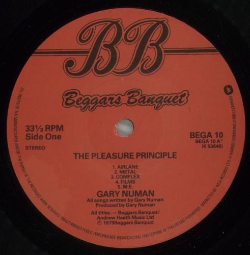 Gary Numan The Pleasure Principle - EX vinyl LP album (LP record) UK NUMLPTH881963