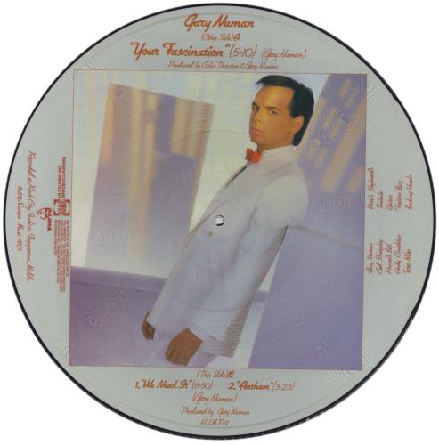 Gary Numan Your Fascination 12" vinyl picture disc (12 inch picture record) UK NUM2PYO52630