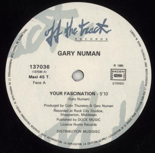 Gary Numan Your Fascination 12" vinyl single (12 inch record / Maxi-single) French NUM12YO850686
