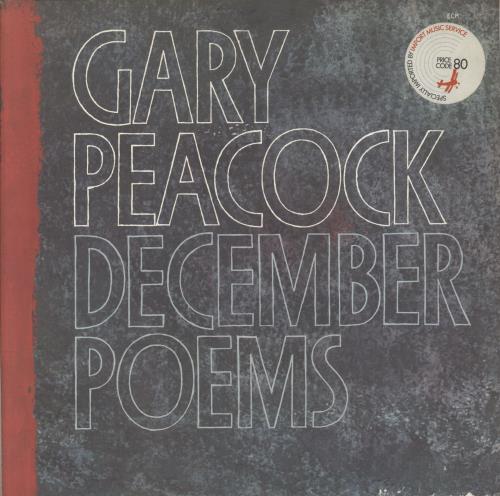 Gary Peacock December Poems vinyl LP album (LP record) German GZ1LPDE859295