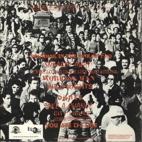 Gary U.S. Bonds Standing In The Line Of Fire vinyl LP album (LP record) UK GUBLPST708603