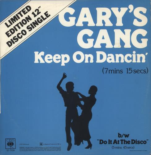 Gary's Gang Keep On Dancin' 12" vinyl single (12 inch record / Maxi-single) UK GG-12KE458445