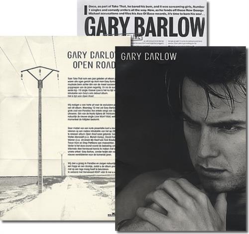Gary Barlow Open Road Dutch Promo Media Press Pack 410307 Press Pack