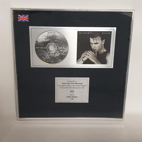 Gary Barlow Open Road award disc UK GBLAWOP747841