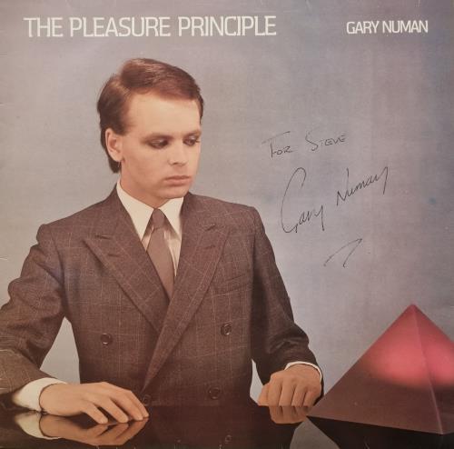 Gary Numan The Pleasure Principle - Autographed vinyl LP album (LP record) UK NUMLPTH613985