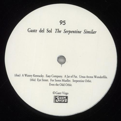 Gastr Del Sol The Serpentine Similar vinyl LP album (LP record) US H8ULPTH881716