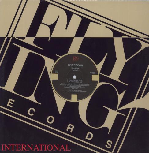 Gat Decor Passion 12" vinyl single (12 inch record / Maxi-single) Italian QD612PA811503